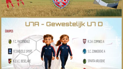 U7A - Adveraires - Gewestelijk U7 D