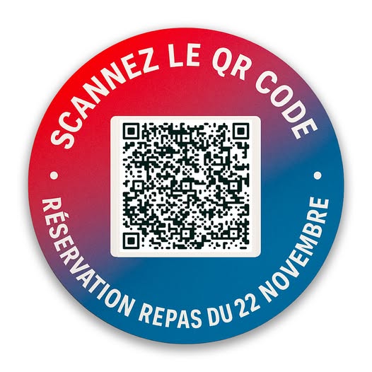 Annonce Importante – Nouveau QR Code Pour Le Repas De Saint Nicolas Du 22 Novembre