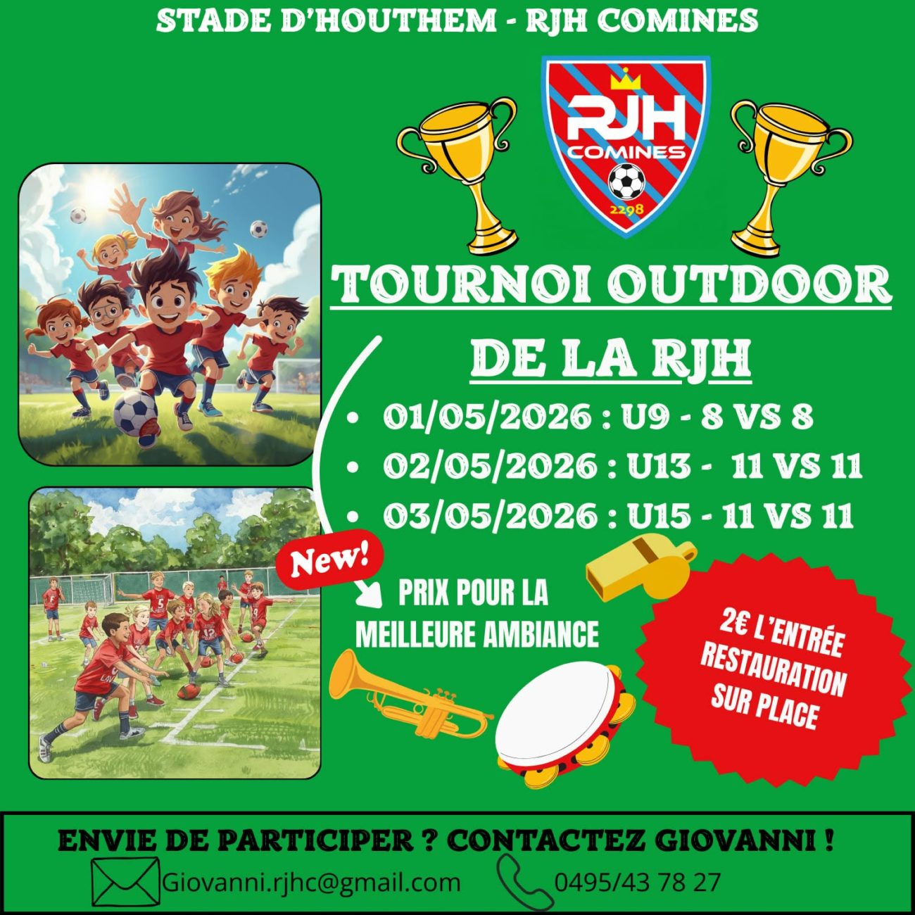 Tournois Indoor de la RJH Comines